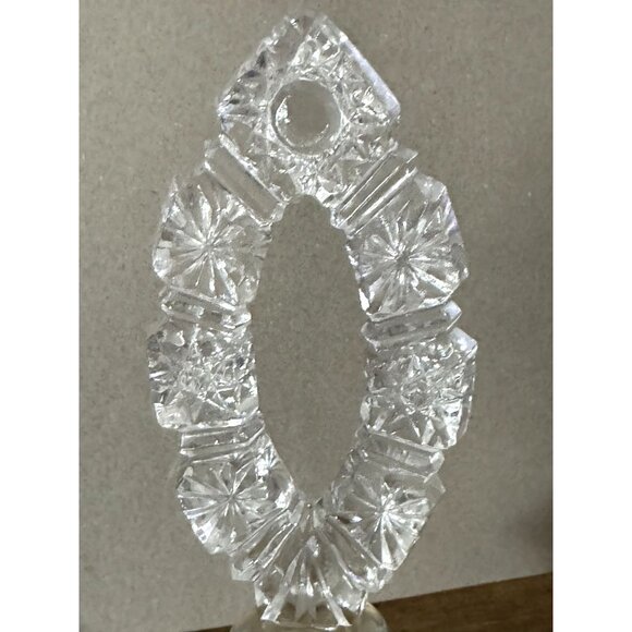 Vintage Crystal Perfume Bottle With Ornate Stopper - Picture 4 of 6